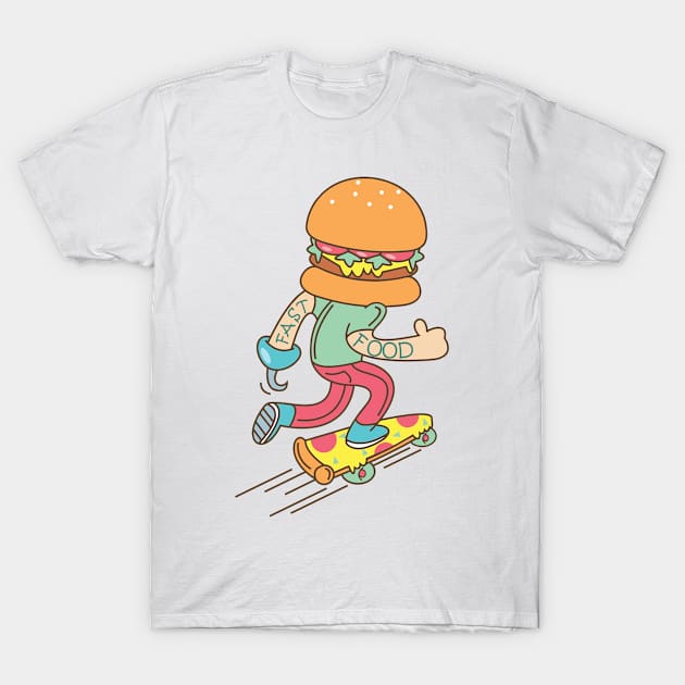 Fast food T-Shirt by Alien cat